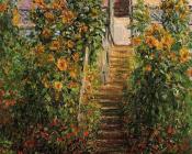 克劳德 莫奈 : The Steps at Vetheuil